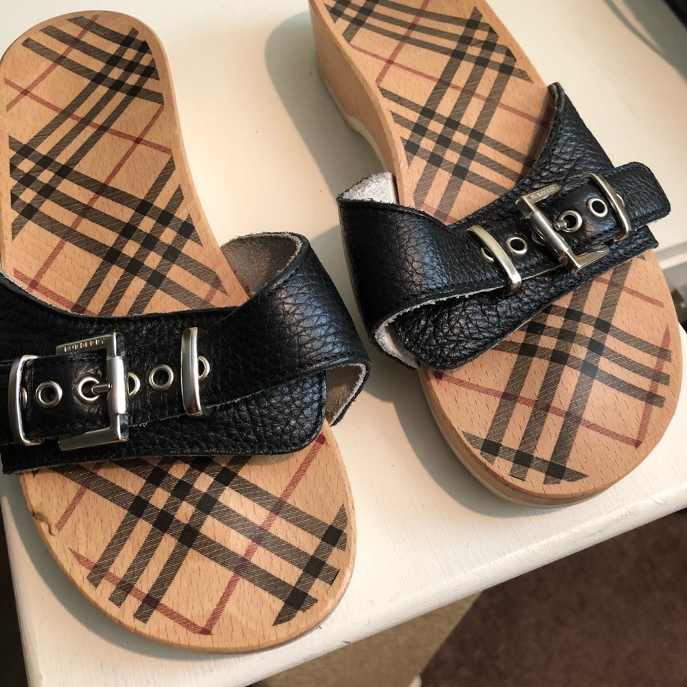 Burberry Wooden Clogs